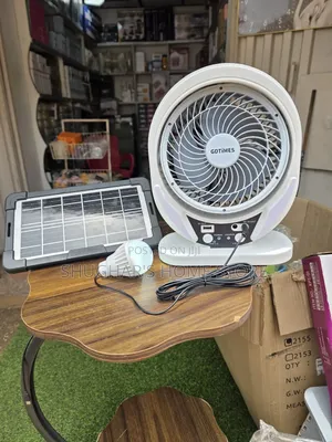 Table Top Rechargeable Fan With Light