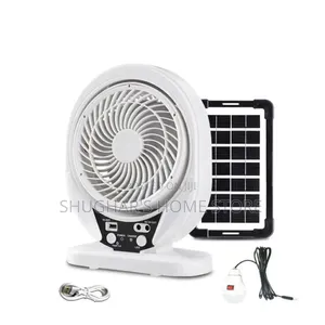 Table Top Rechargeable Fan With Light