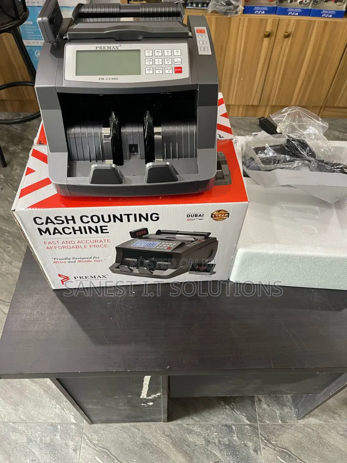 Premax Money Cash Counting Machine 90d Counterfeit Detector