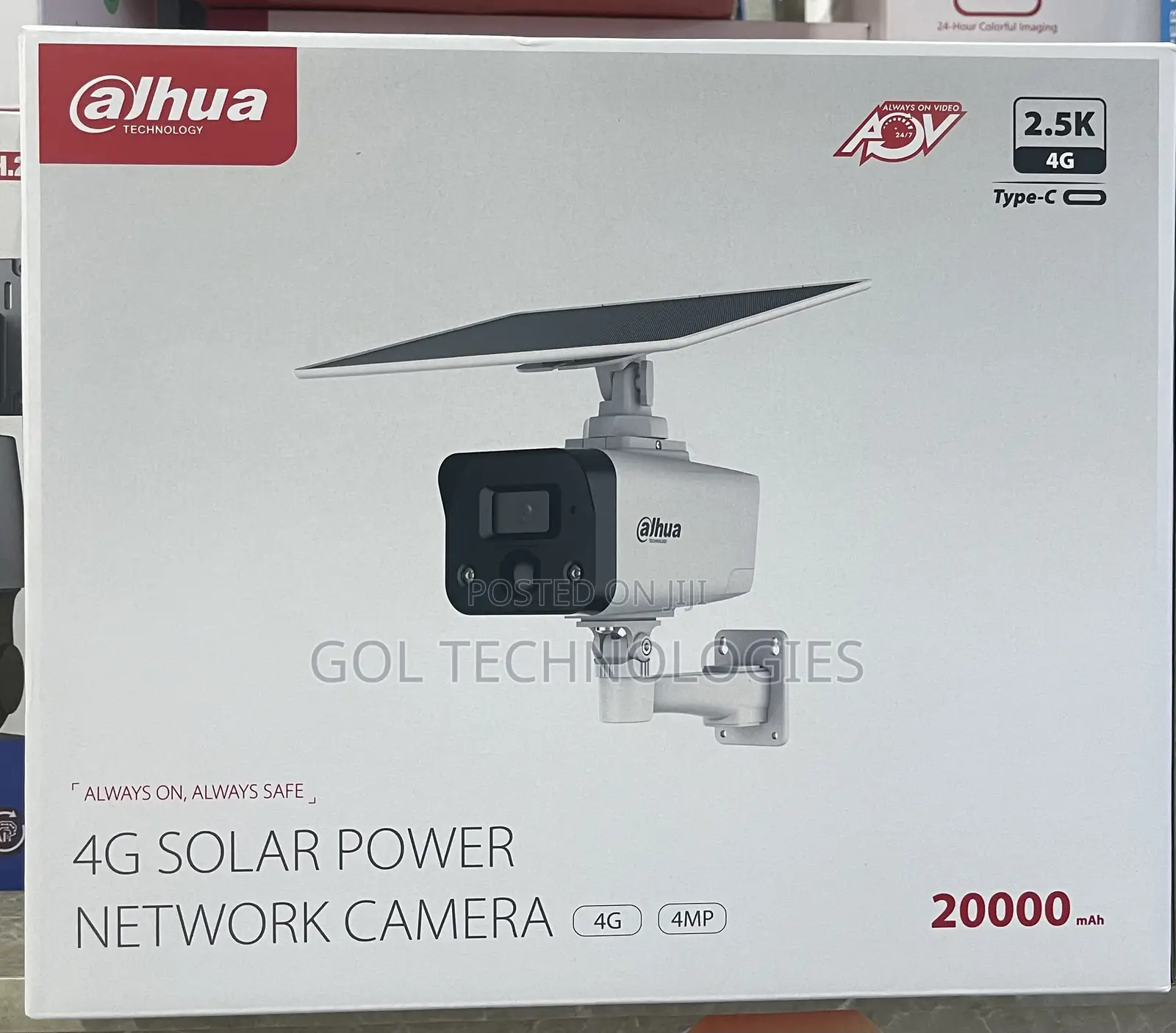Dahua 4g Solar Camera 20000ma Battery Powered Network Camera