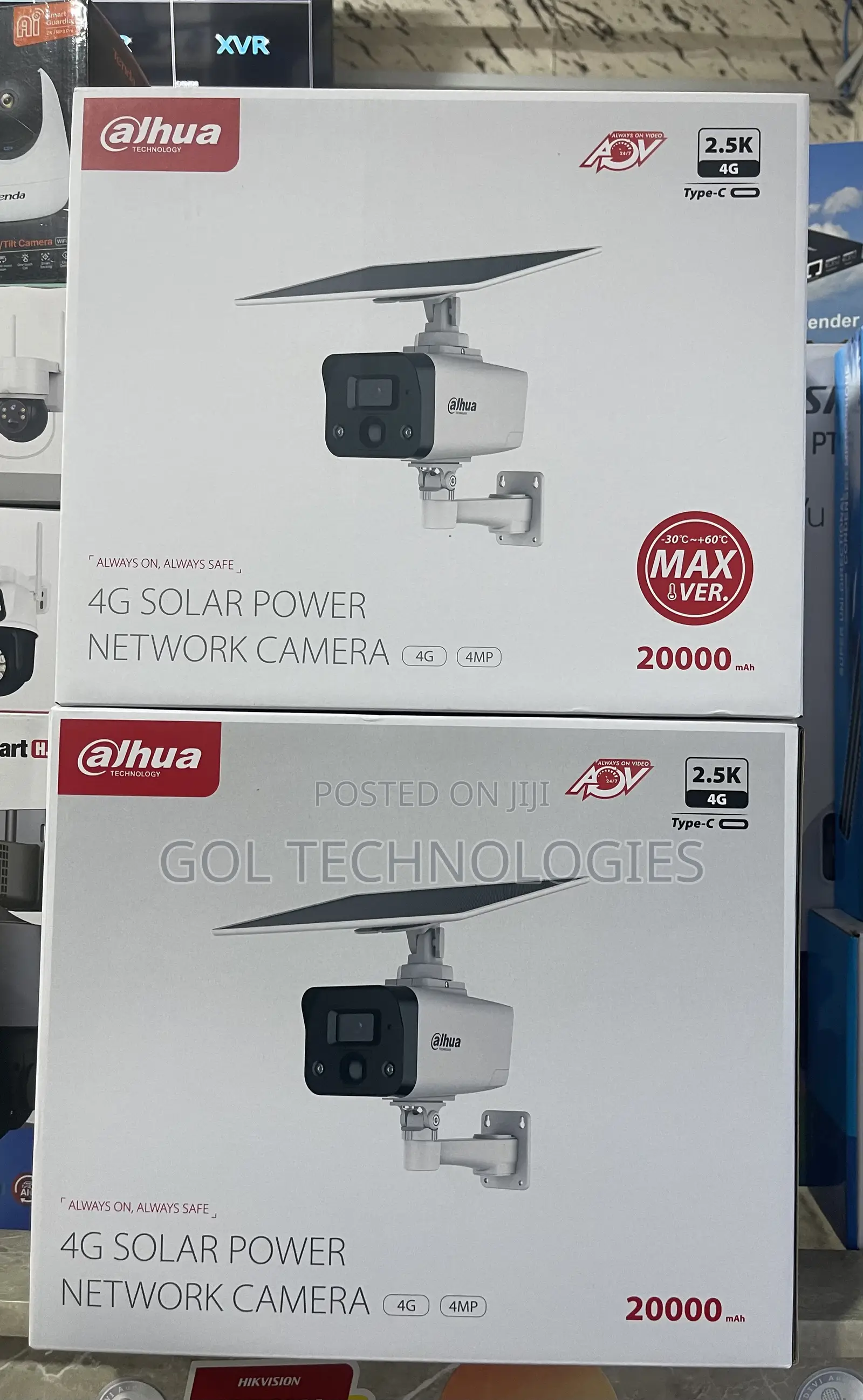 Dahua 4g Solar Camera 20000ma Battery Powered Network Camera