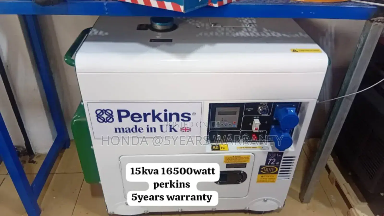 White and Green 15kva 16500watt Diesel Generator 15kva