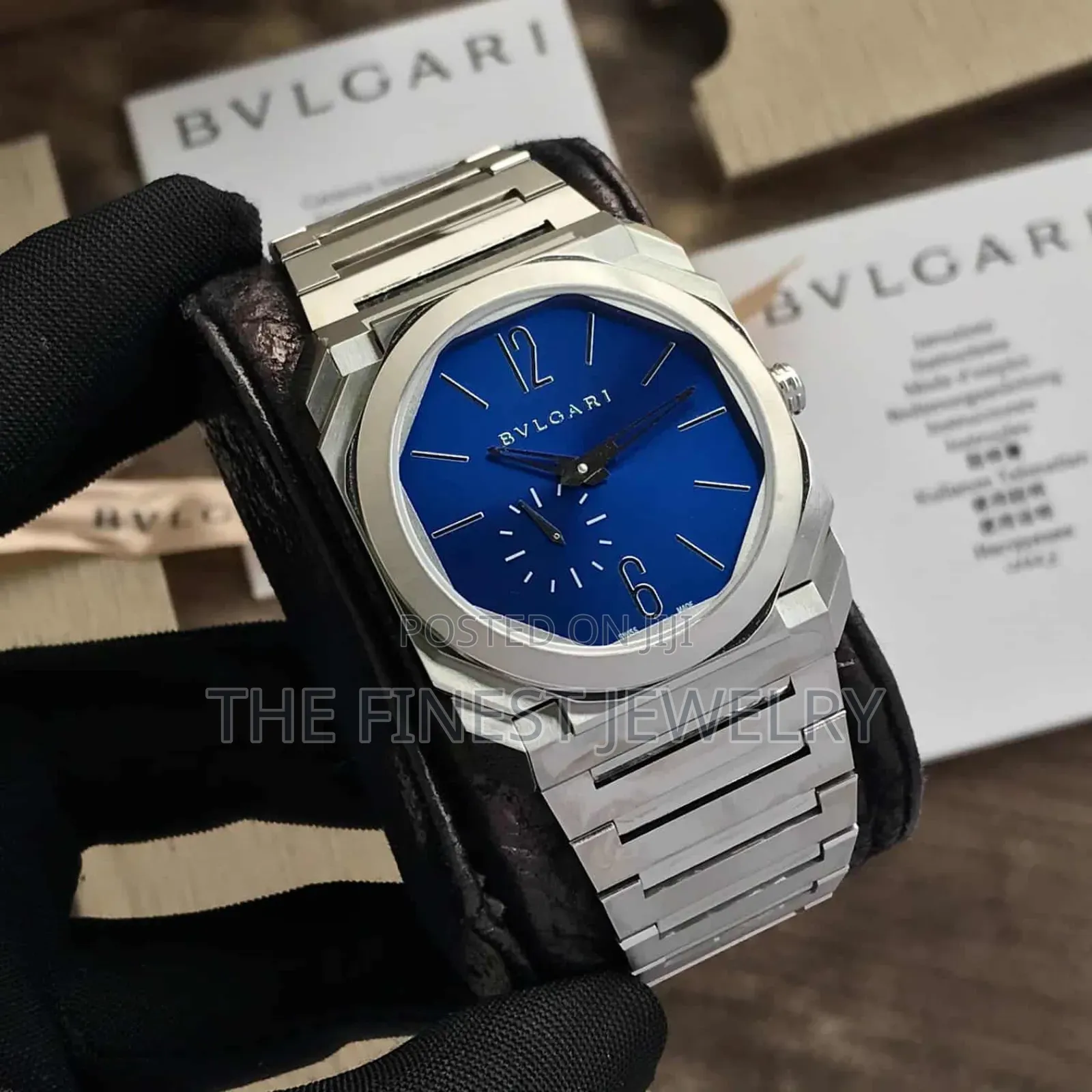 Bvlgari Octo Finissimo Silver Blue Men’S Watch