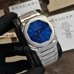 Bvlgari Octo Finissimo Silver Blue Men’S Watch