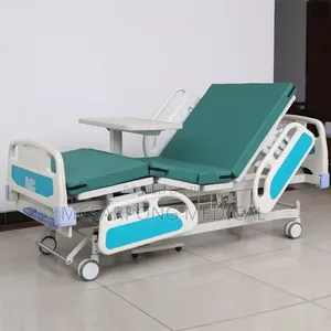 Hospital Bed With Mattress And Iv Pole