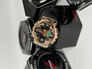 Big Dial Chronograph Gshock Watch - Stainless Steel Case