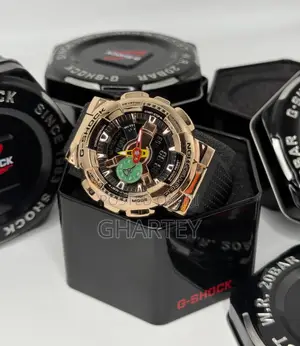 Big Dial Chronograph Gshock Watch - Stainless Steel Case