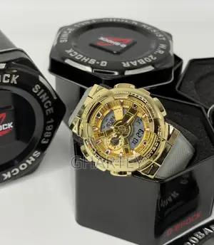 Big Dial Chronograph Gshock Watch - Stainless Steel Case