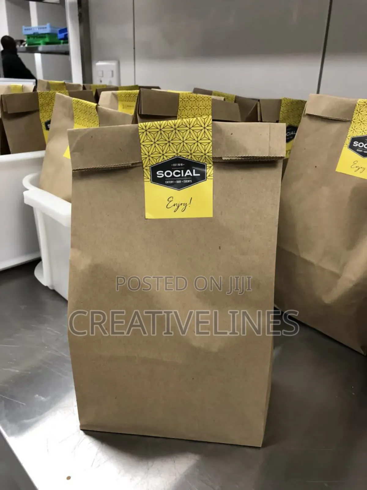 Brown Kraft With Stickers