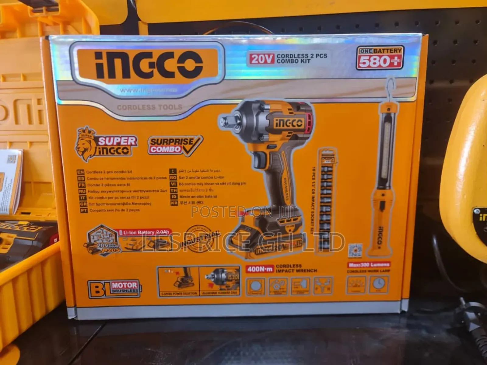 Cordless Impact Wrench Tool- Ingco 20v