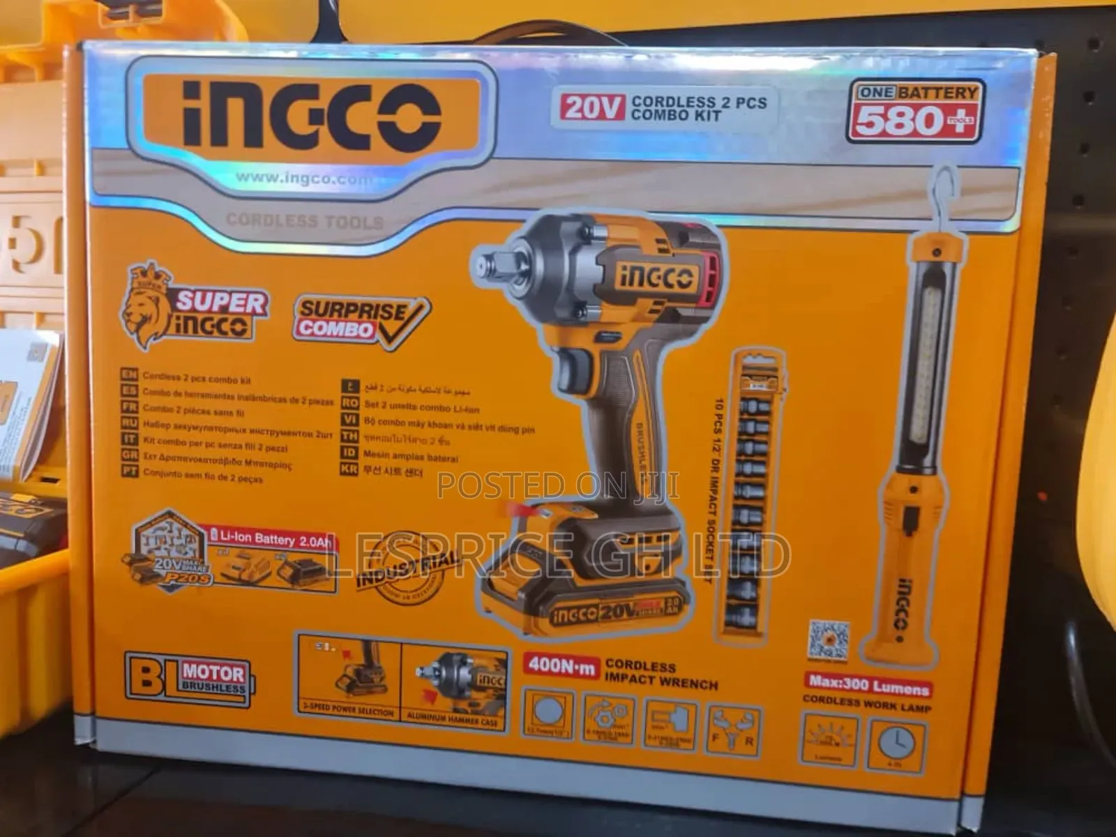 Rechargeable Ingco Impact Cordless Wrench