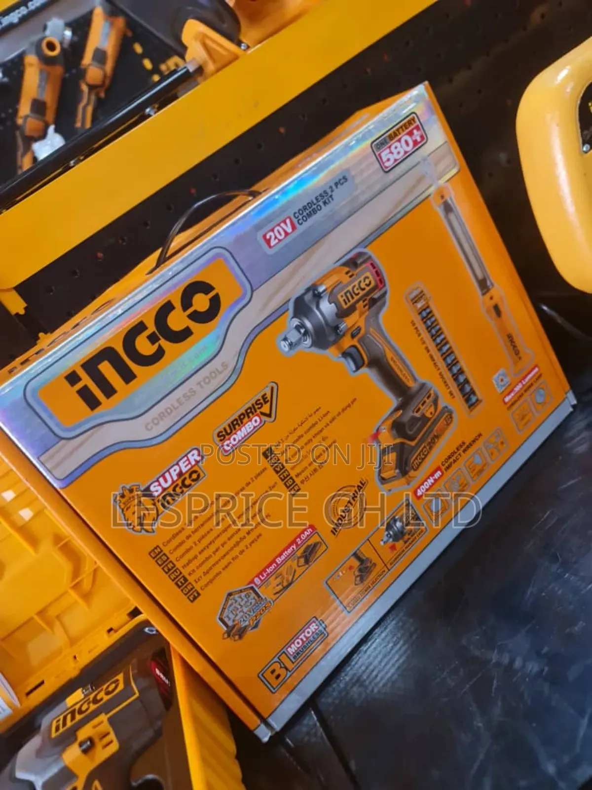 Efficient Ingco Impact Cordless Wrench With Brushless Motor