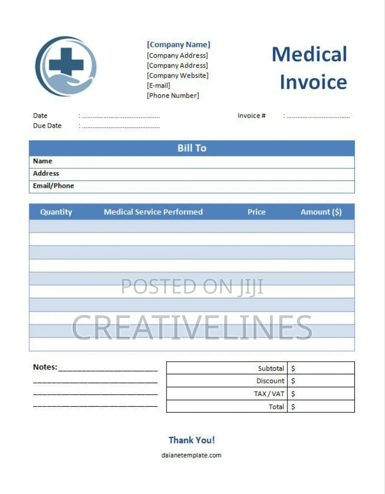 Customised Prescription Form