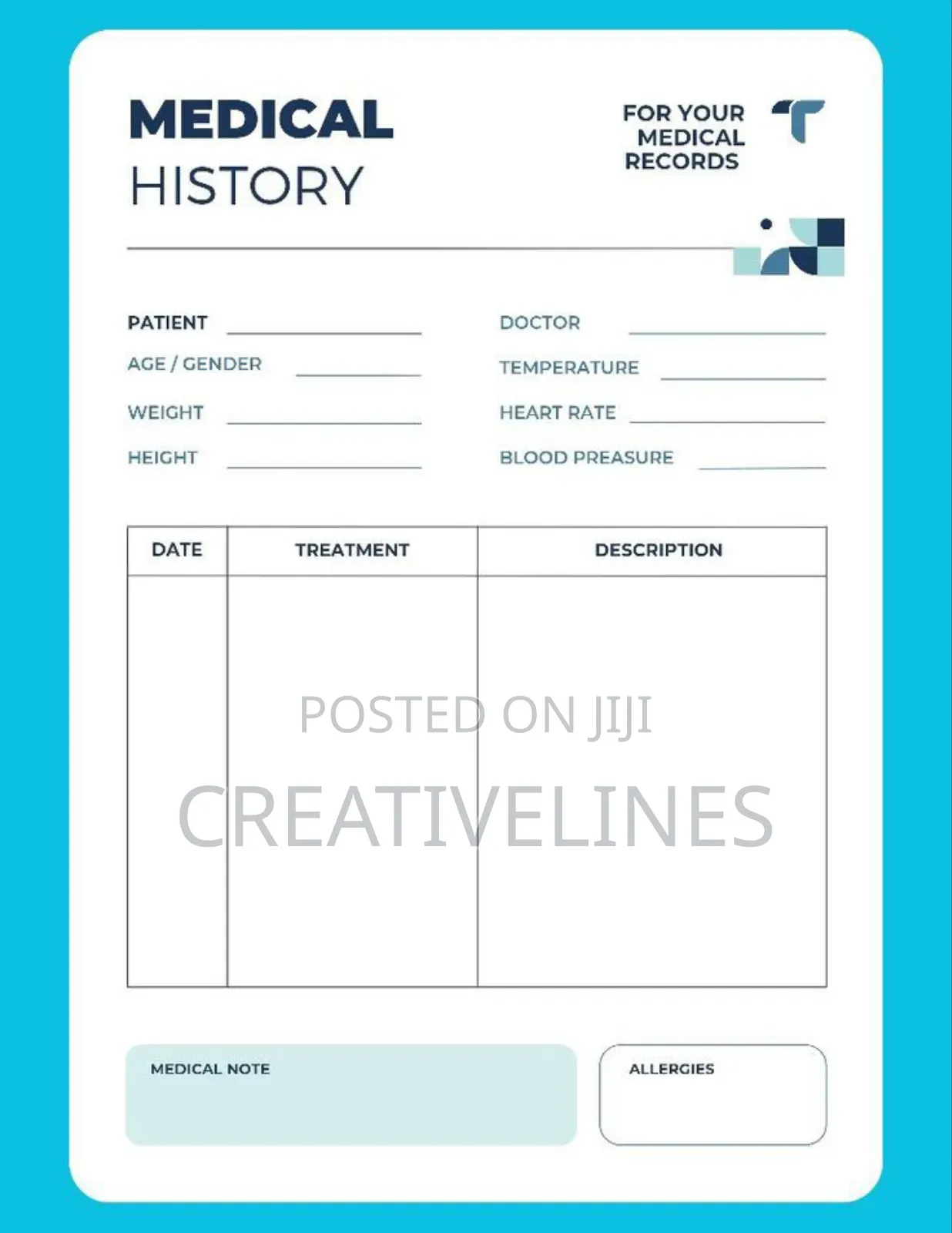 Customised Prescription Form