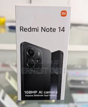 New Xiaomi Redmi Note 14 4G 256 GB Black