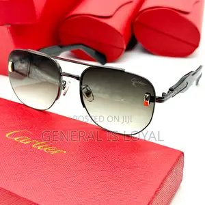 Cartier Blue Frame Sunglasses