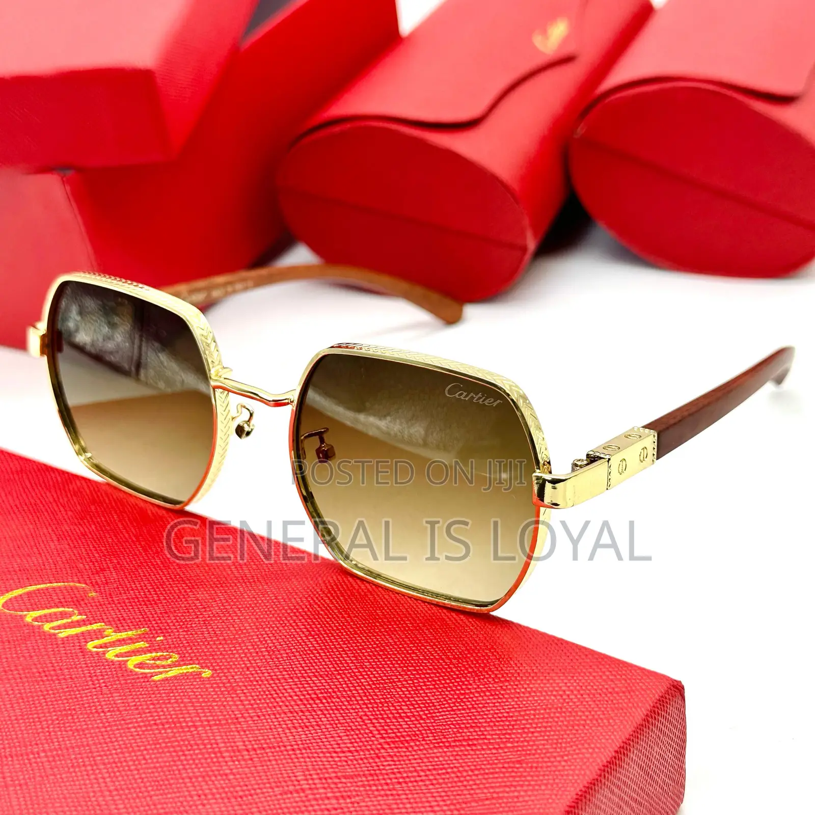 Cartier Blue Frame Sunglasses