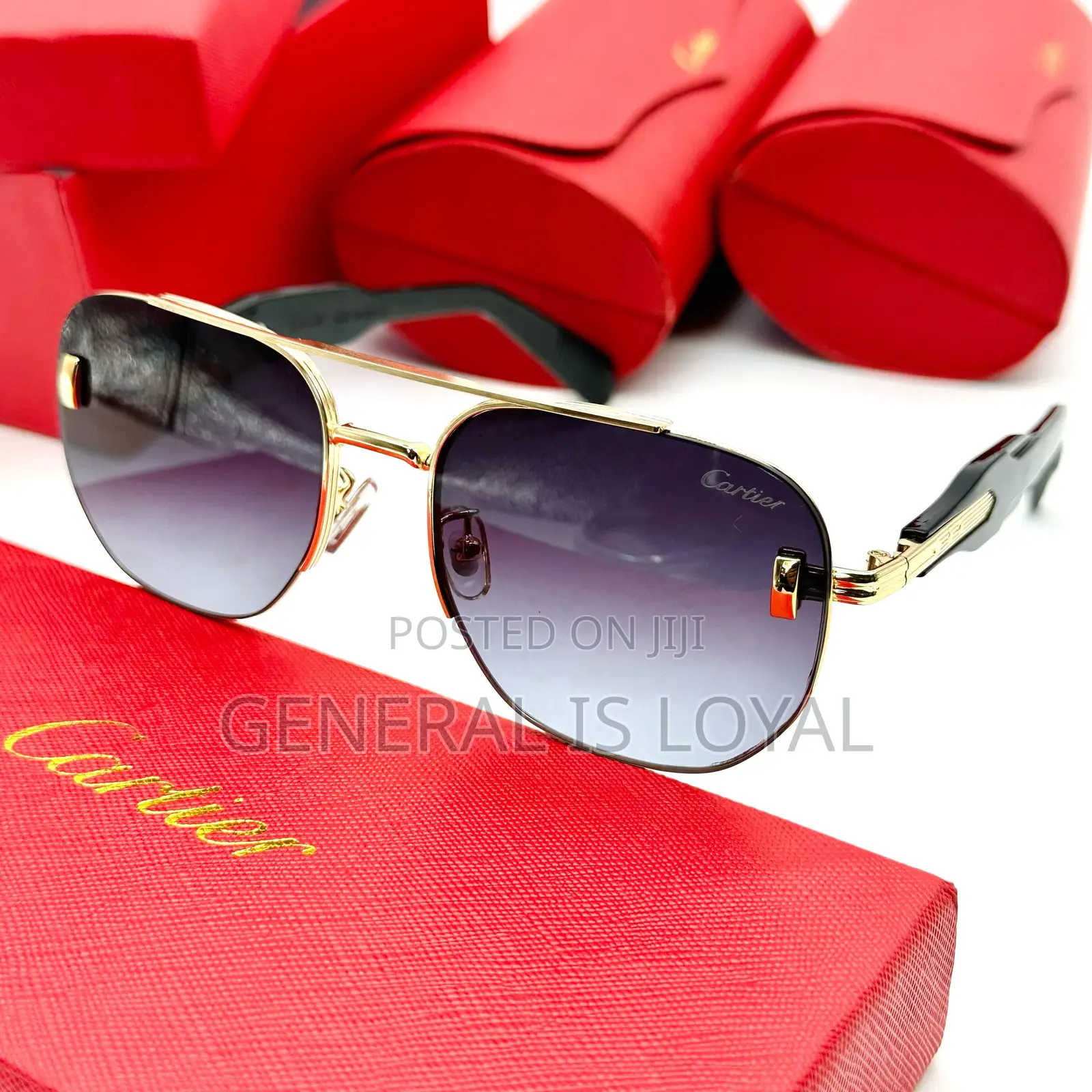 Cartier Blue Frame Sunglasses