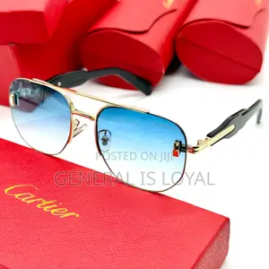 Cartier Blue Frame Sunglasses