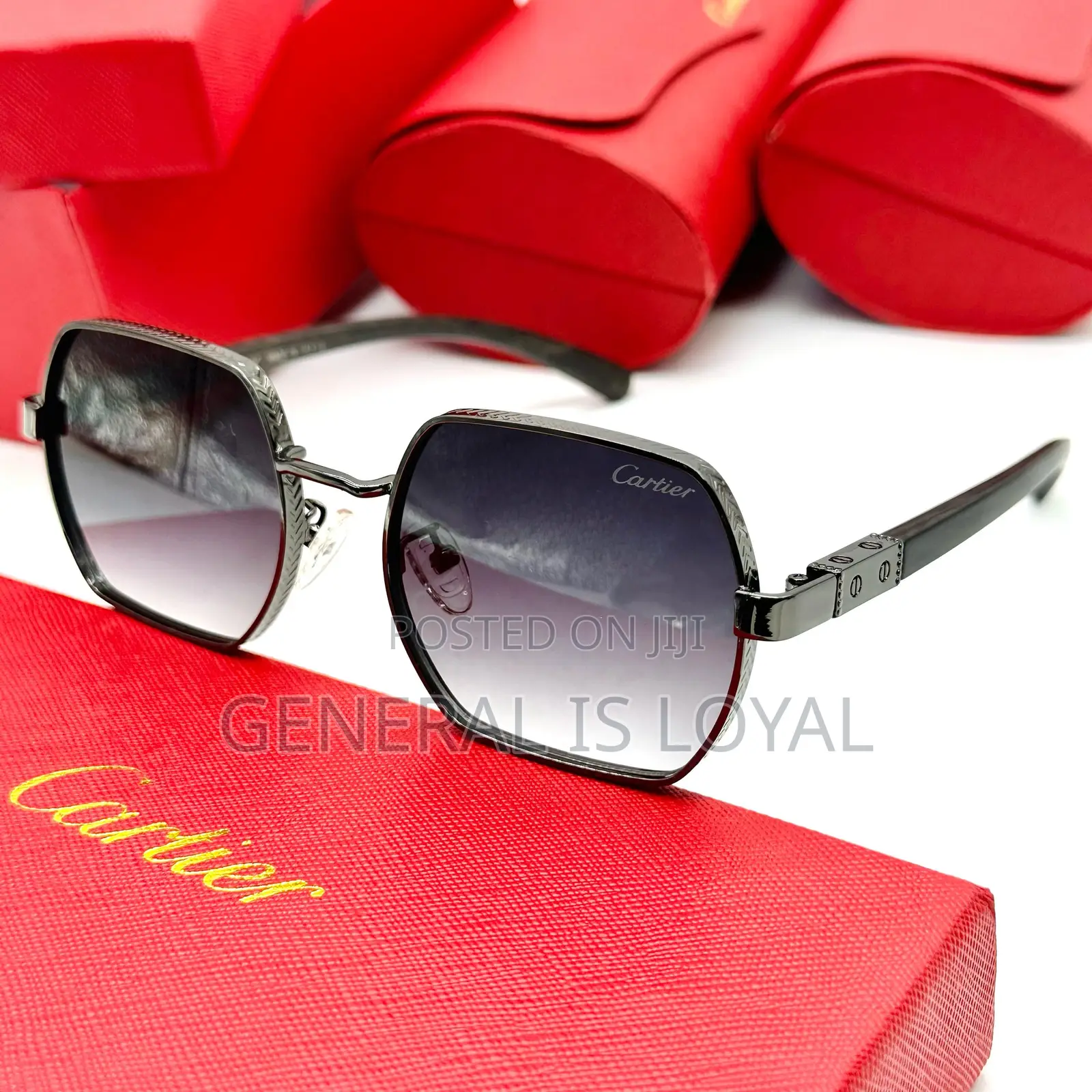 Cartier Blue Frame Sunglasses