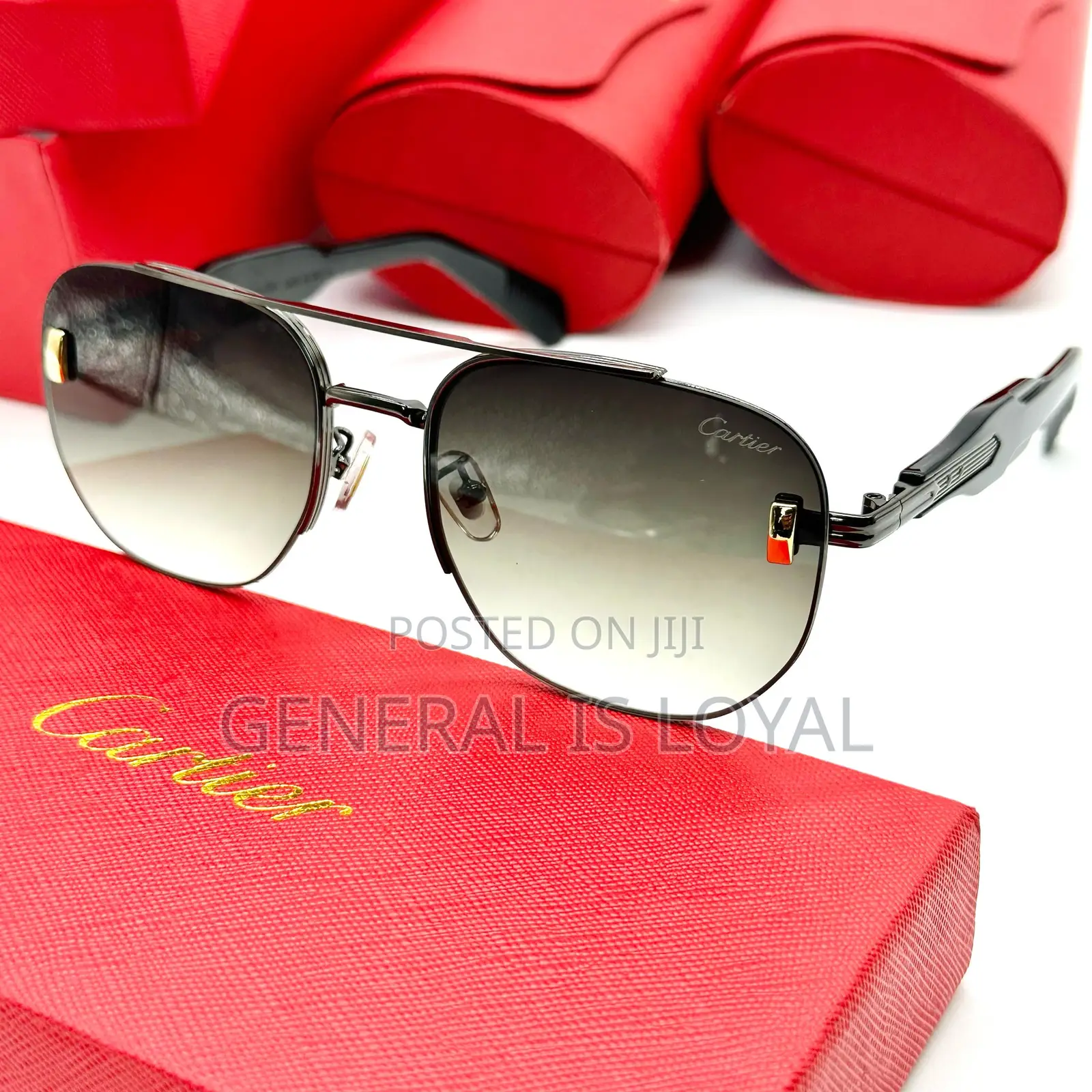 Cartier Blue Frame Sunglasses