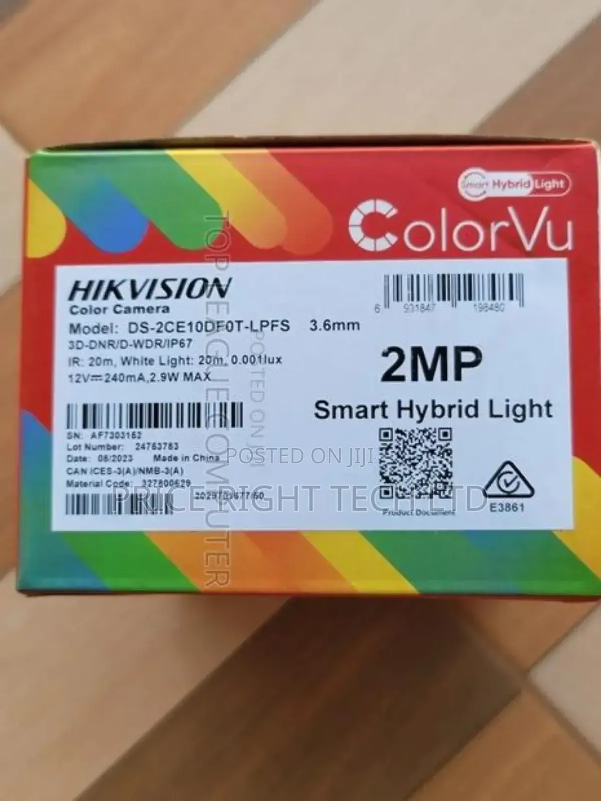 Hikvision 2mp Colorvu Bullet Analog Full Color With Audio