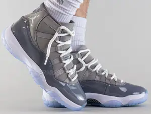 Air Jordan 11 High Gray and White