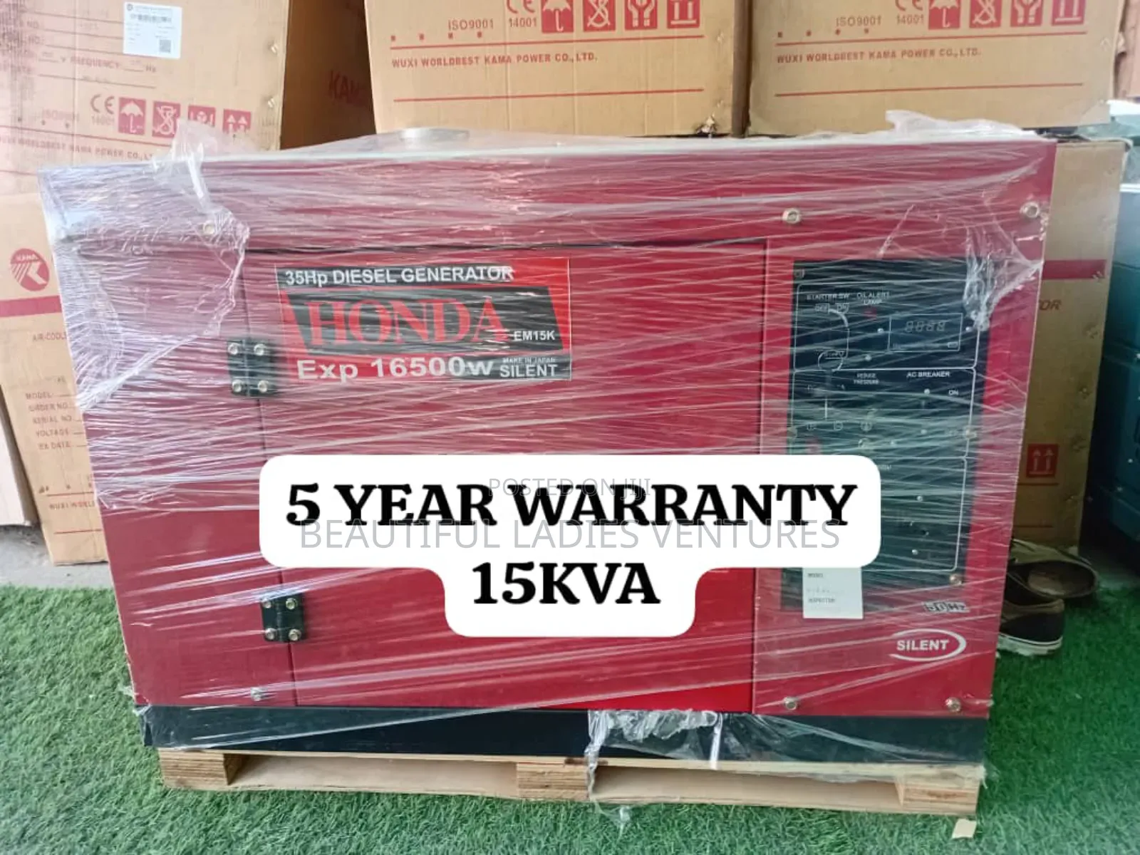Hassle Free 15kva Honda Diesel Generator 16500watts Japan
