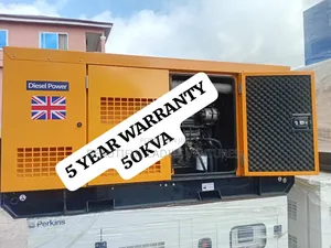 Smooth Power Flow 50kva Perkins Diesel Genset Push Start Uk