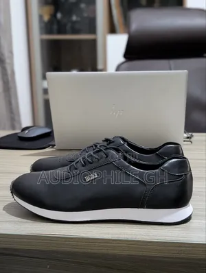 Quality Men's Leather Sneakers Black
