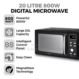 Tower 20lit Black Digital Microwave