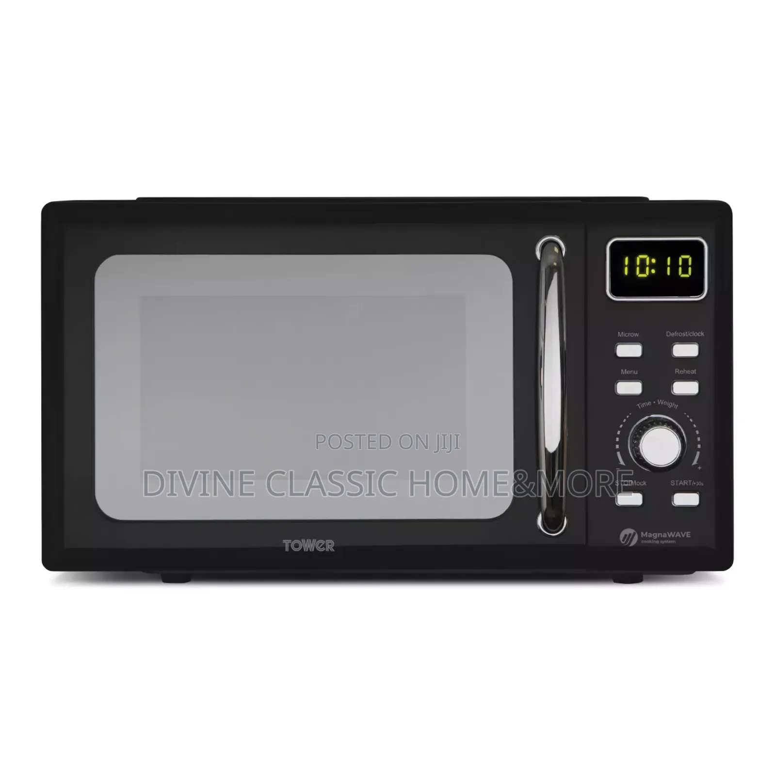 Tower 20lit Black Digital Microwave