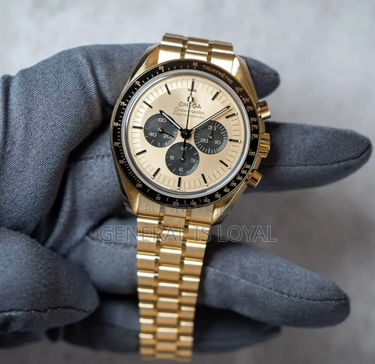 Omega Speed Master Gold and Green Dial