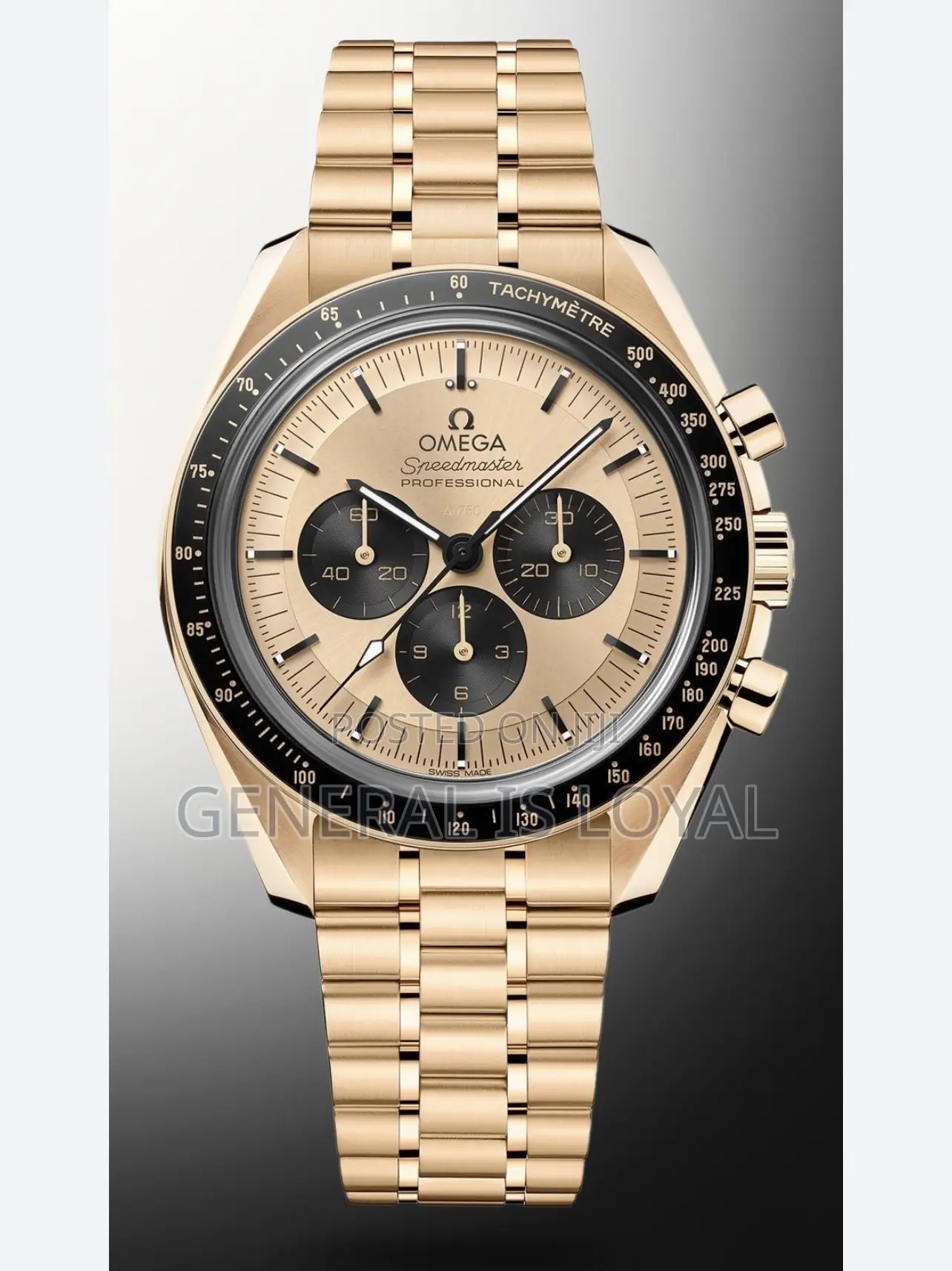 Omega Speed Master Gold and Green Dial
