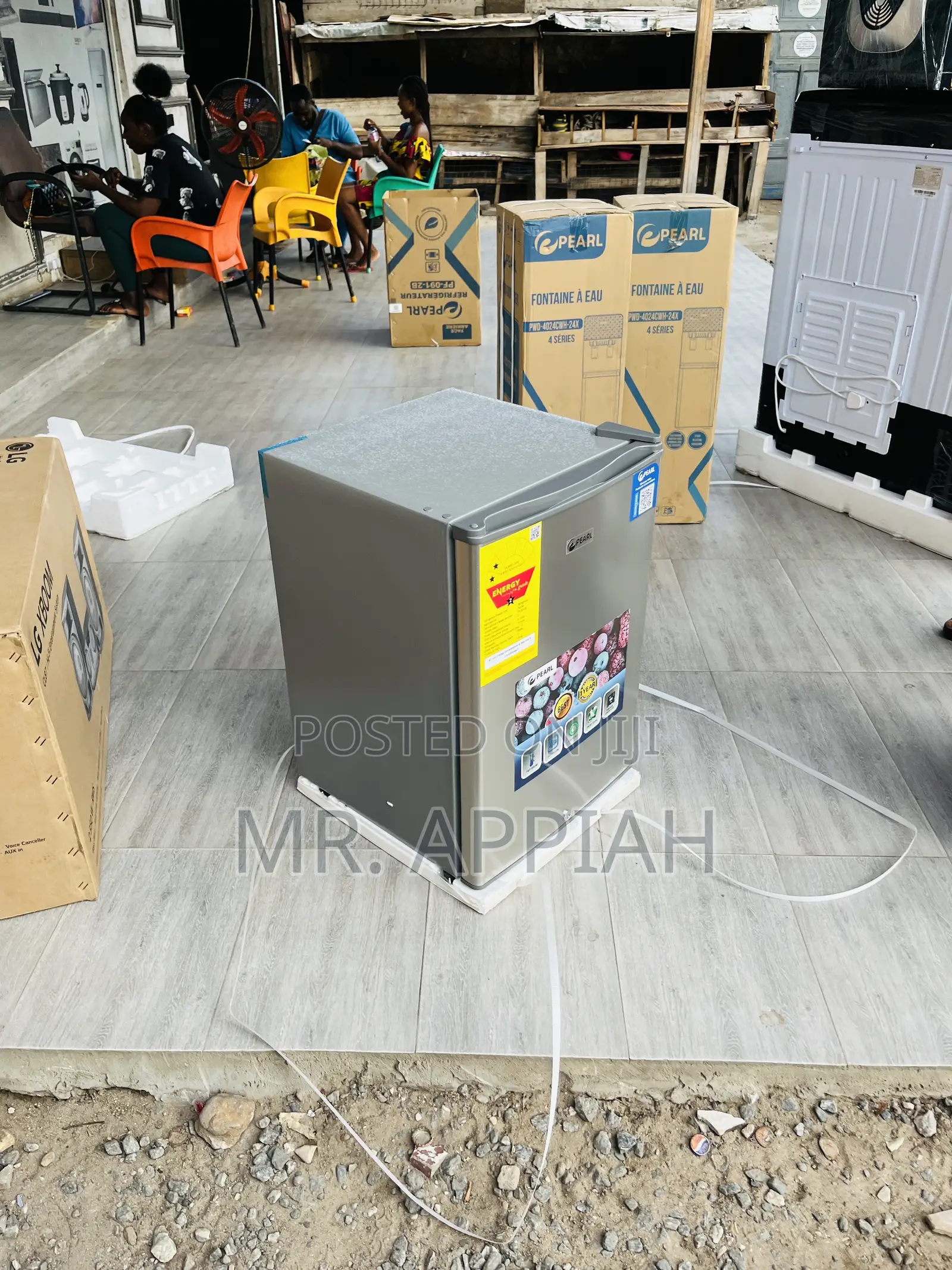 Brand New Pearl Single Door Mini Fridge(Gray) 