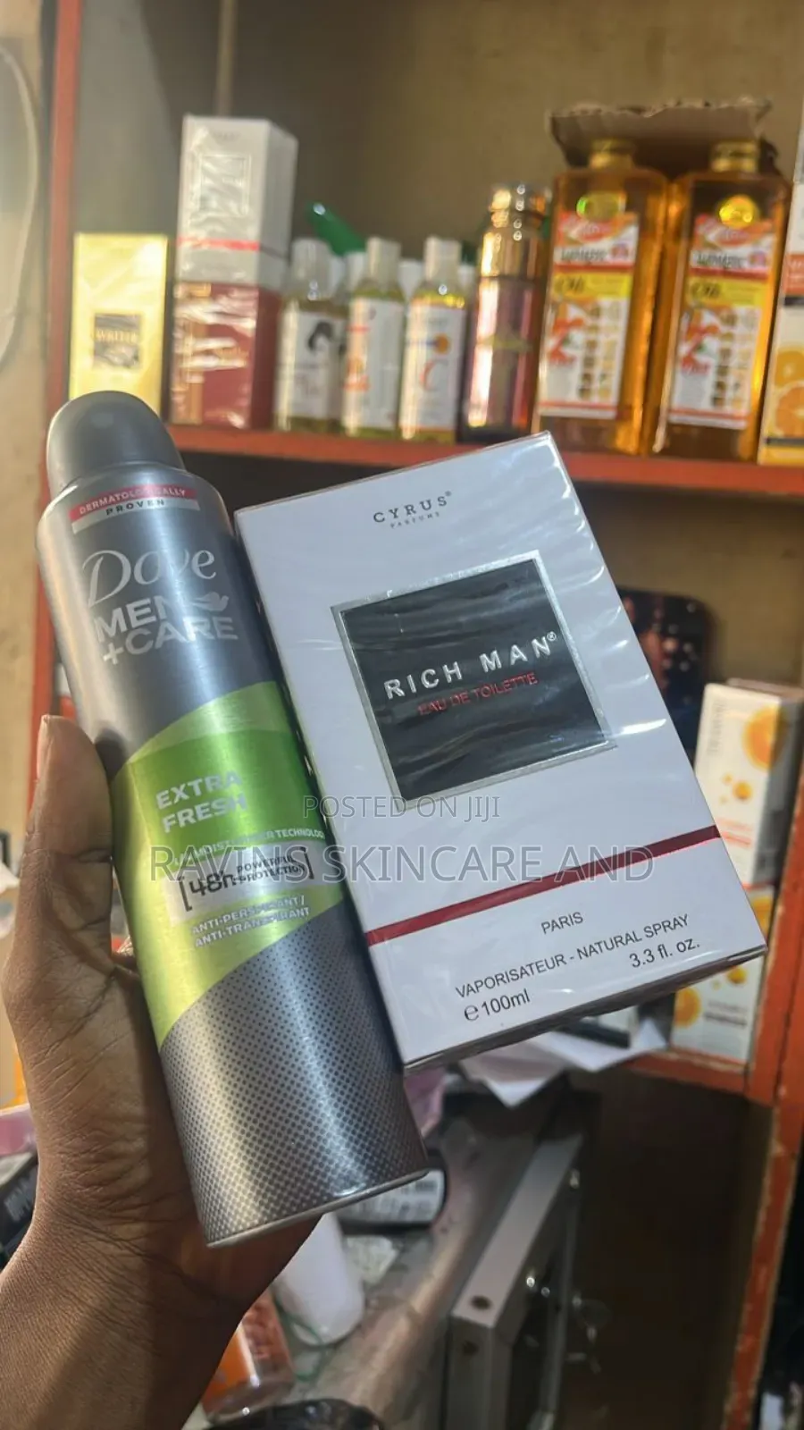 Perfume Deodorant Combo: Dove Deodorant+ Richman Perfume