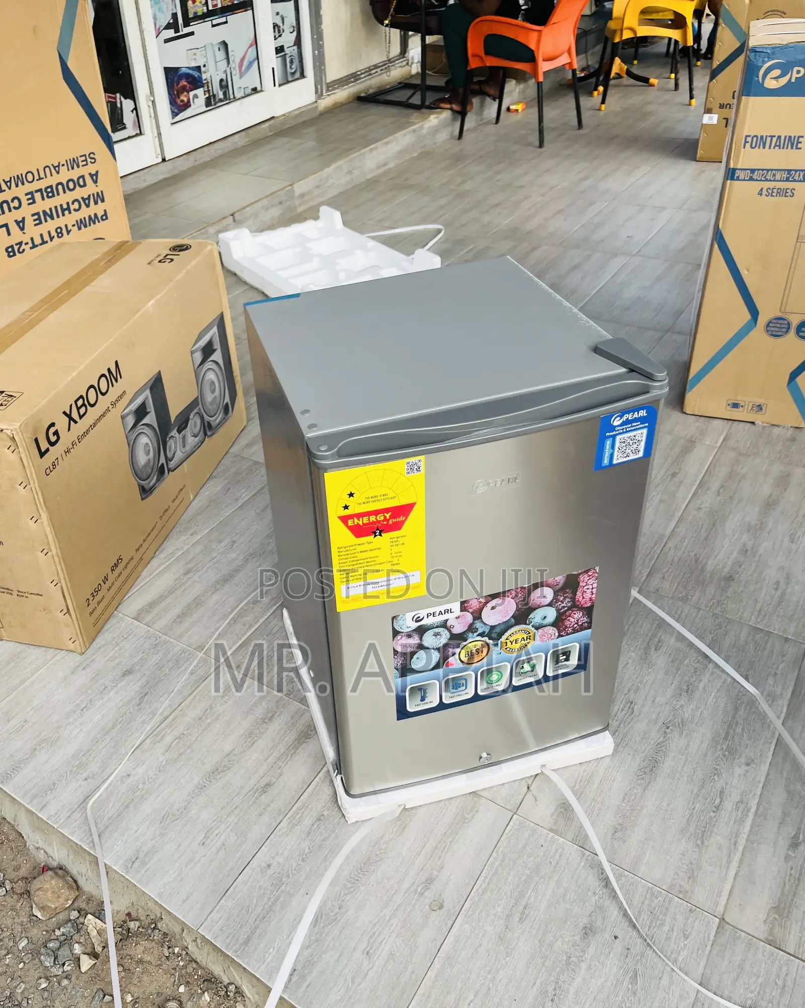 Brand New Pearl Single Mini Refrigerator(Gray) 
