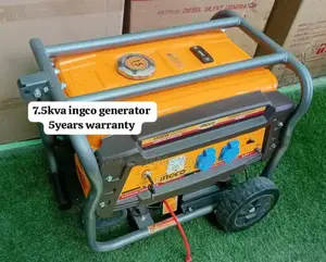 Energy Elevates Initiative Ingco 7.5kva Petrol Generator