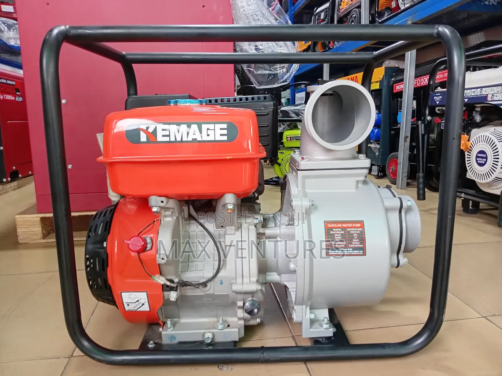 Kemage 4" Water Pump 13.0hp Gasoline Efficient