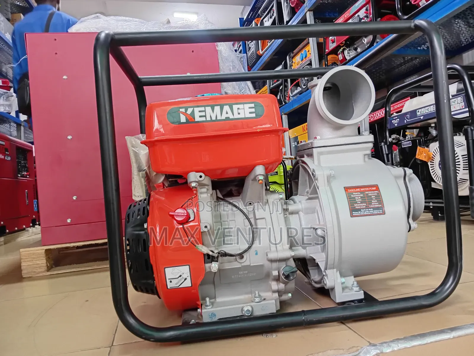 4" Super Efficient Kemage Gasoline 13.0hp Water Pump