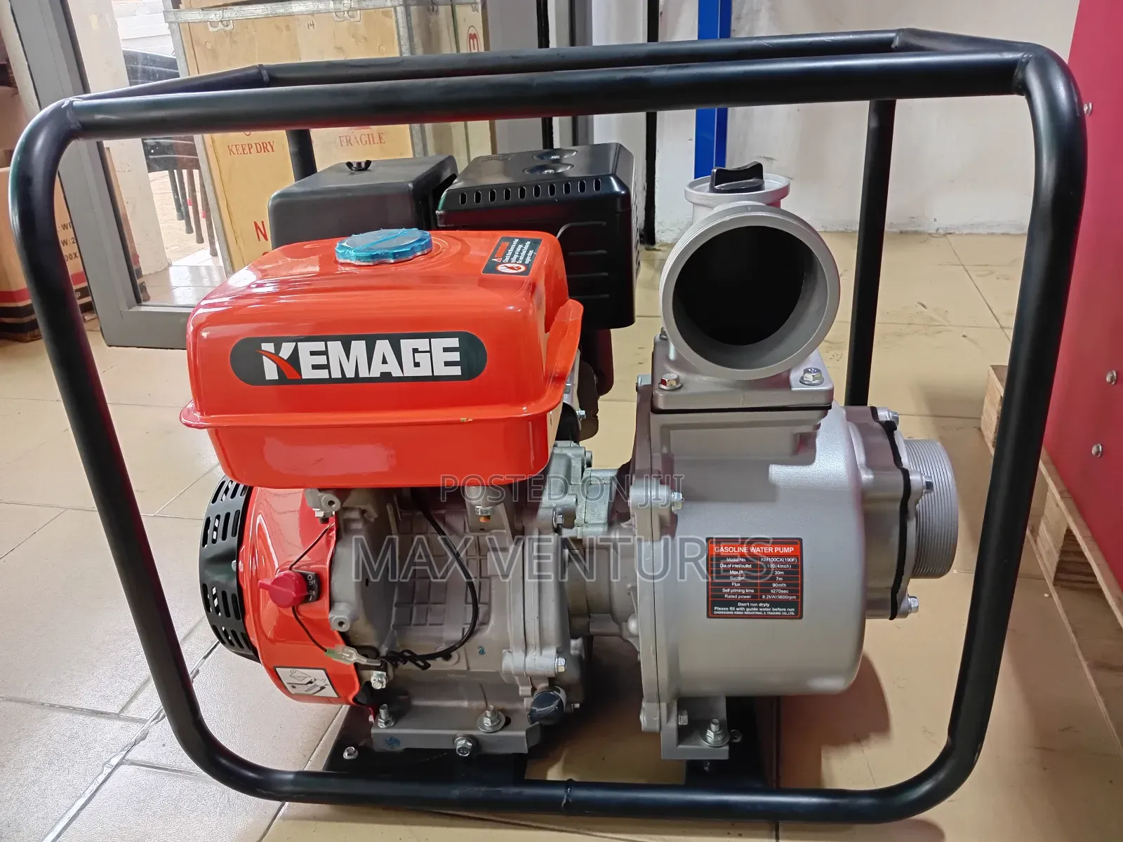 Kemage 4inches Water Pump 13.0hp Gasoline Water Pump
