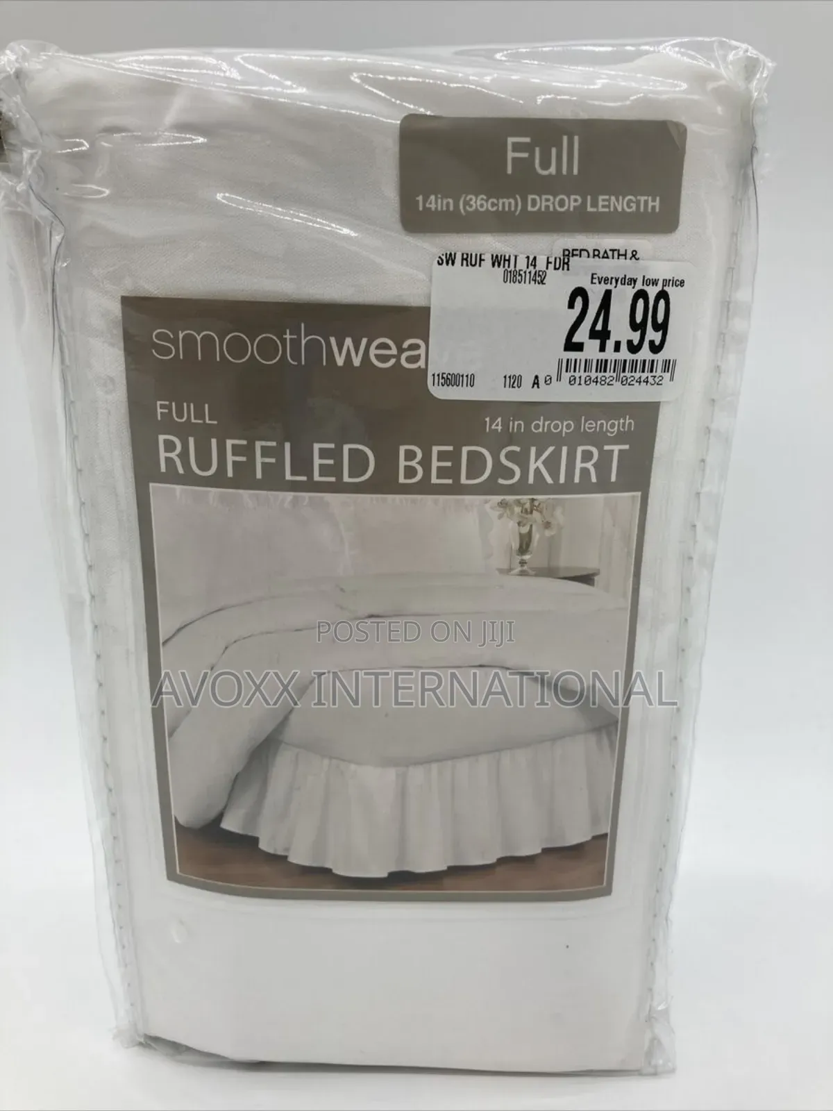 Smoothweave 14in Drop Length Full Ruffled Bed Skirt