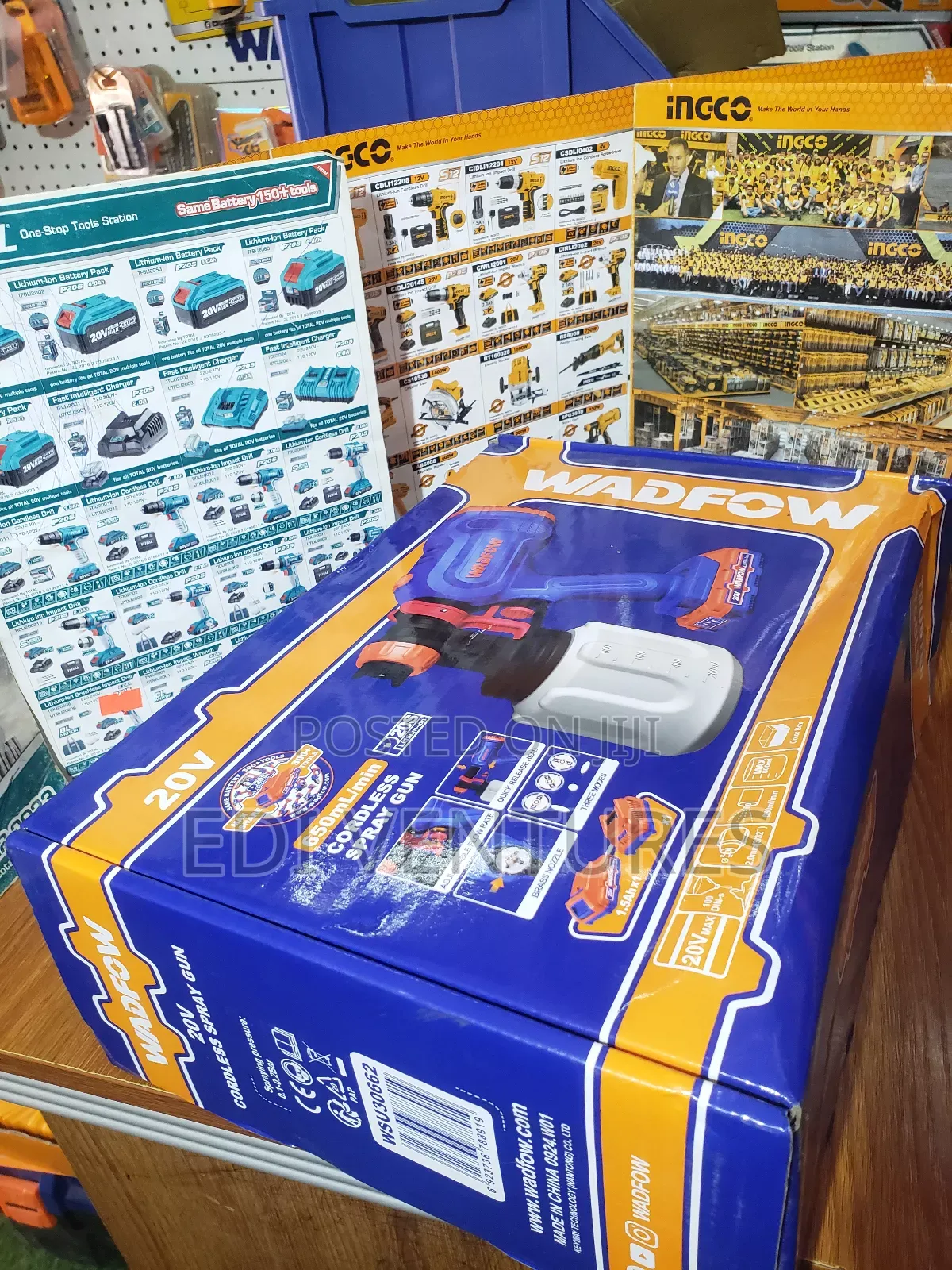 Wadfow Cordless Spray Gun (Battery and Charger)
