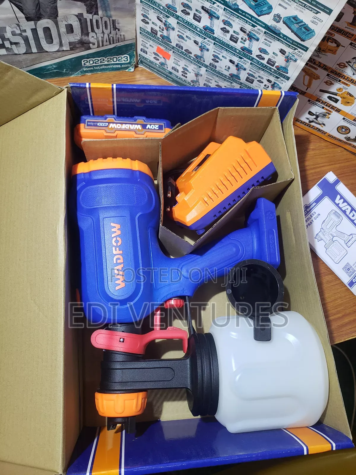 Wadfow Cordless Spray Gun (Battery and Charger)