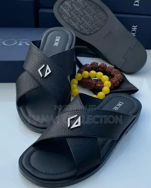 Men’S Dior Leather Slippers