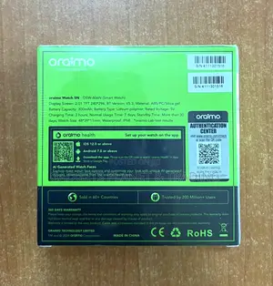 Oraimo Watch 5n 2.01'' Tft Ip68 Smart Watch | Osw-806n