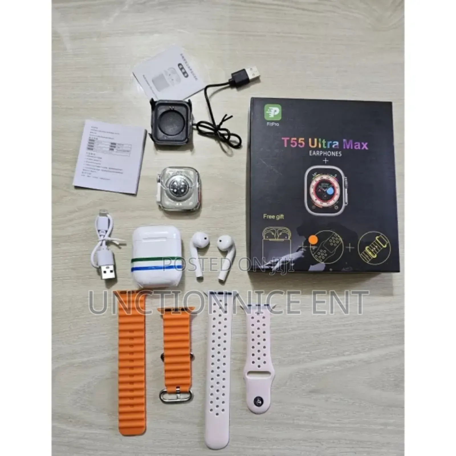 T55 Pro Max Smartwatch + Headset Dual Strap 1.44 “