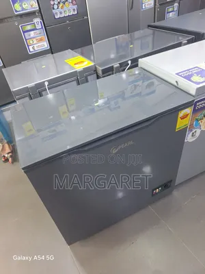 Top Glass Chest Freezer Pearl