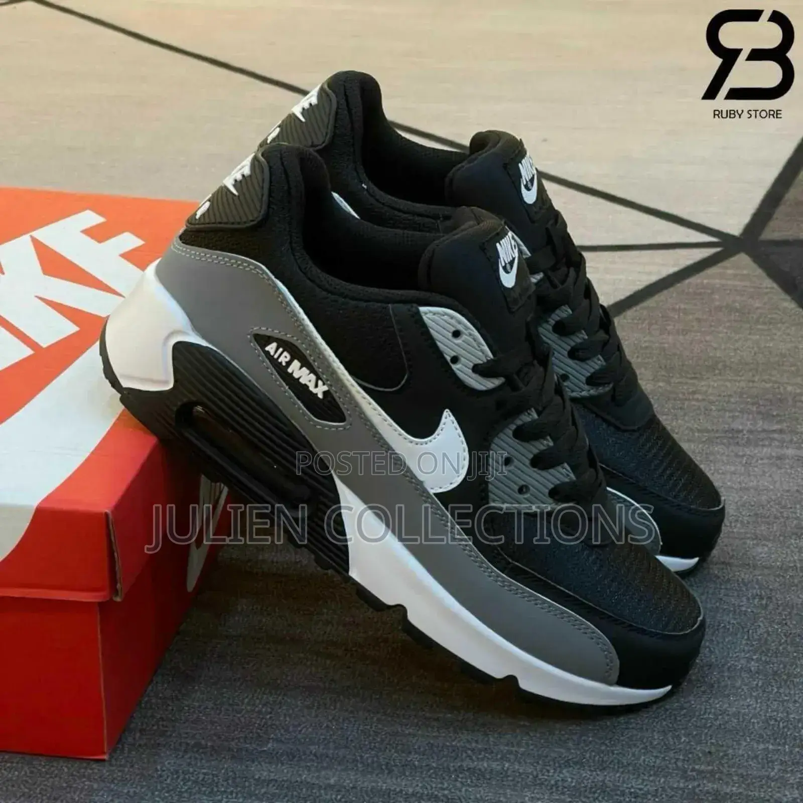 Nike Air Max 90 Black Ash and White
