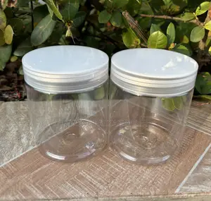 250ml Empty Transparent Pet Cosmetics Jars Container